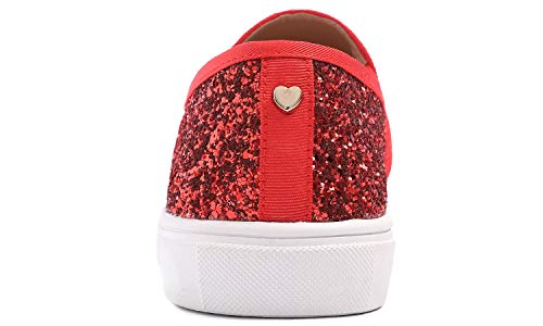 Image of FEVERSOLE Women's Fashion Slip-On Sneaker Casual Flat Loafers