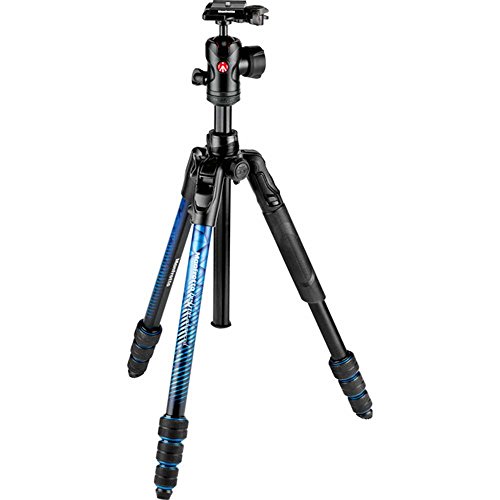 Manfrotto Befree Advanced Travel Aluminum Tripod with Ball Head (Twist Locks, Blue)