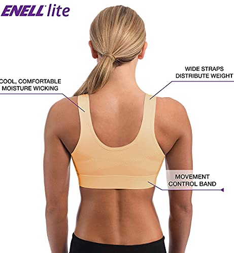 ENELL Women's Lite Full Coverage Sports Bra (101)4