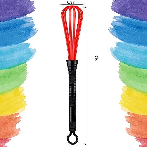 12 Pieces Hair Color Whisk Mini Whisk For Hair Dye Color Mixing, Salon Barber Plastic Whisk Hairdressing Dye Whisk Plastic Manual Mixer Hair Dye Cream Stirrer Kitchen Baking Cooking Mixer Tool #TOP1