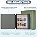 Caweet Case for Kobo Libra Colour (Model:N428, 2024 Release), Ultra Lightweight PU Leather Shell Cover with Auto Wake/Sleep, Green