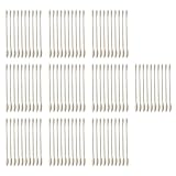 LIYJTK Tragbare Wattestäbchen, Einweg-Applikator mit Doppelspitze zum Make-up-Entfernen, weiche...