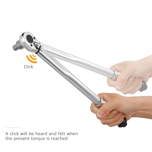 Amazon Basics 3/8 Inch Drive Click Torque Wrench, 15-80 ft.-lb, 20.4-108.5 Nm 3 Amazon Basics 3/8 Inch Drive Click Torque Wrench, 15-80 ft.-lb, 20.4-108.5 Nm - Image 3