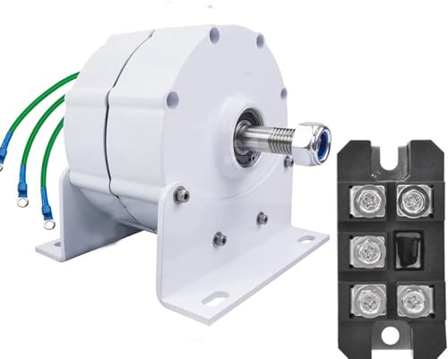 Kit generador de turbina eólica con Controlador de Carga, Equipo productor de Electricidad Vertical, alternador de imán Permanente Mejorado de 12000 W, generador de CA trifásico sin engranaj