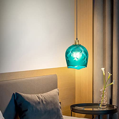 Lampe salle à manger suspendue en verre gain de place