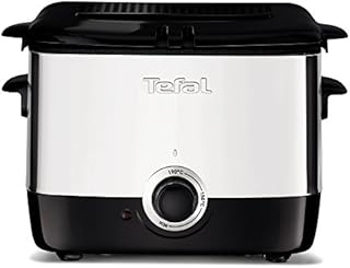 Tefal FF220040 Mini Deep Fryer, (2 Portions), 0.6 Kg Capacity, 1000 W, Stainless Steel