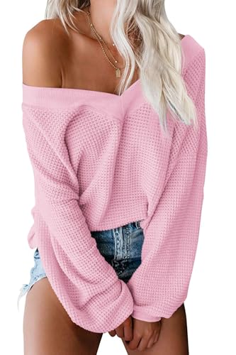 ReachMe Women's Oversized Off Shoulder Sweater