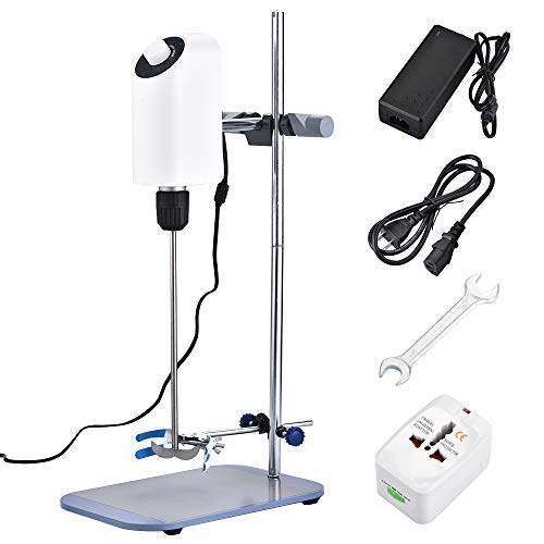 Lab Mixer, 40L 50000mpas Digital Lab Overhead Stirrer Lab Liquid Mixer with Overload