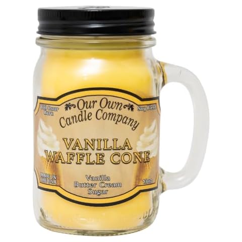 Our Own Candle Company Vanilla Waffle Cone Candle Cover