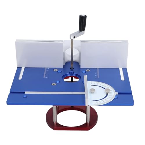 Base de levage de routeur manuel Cocoarm en alliage bleu pour table de fraisage
