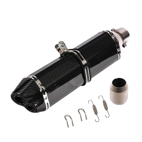 ENLIGMA Motorrad Auspuffanlage mit Carbon Schalldämpfer