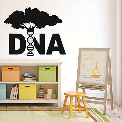 Vinilo decorativo pared Ciencia ADN Árbol 60x47 cm negro miniatura 4