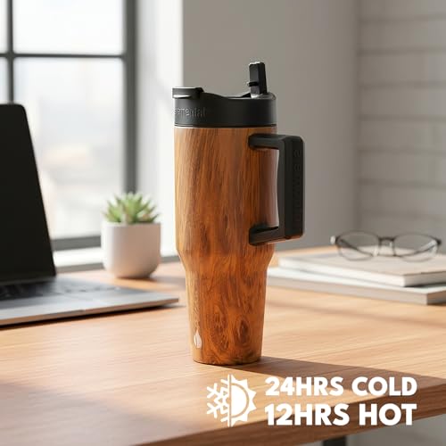 Image of Elemental 100% Leak Proof 32oz Tumbler with Handle & Straw Travel Mug