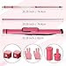 Dysdensa Pink Pool Cue 19oz - 58 inch Canadian Maple Wood 13mm Leather Tip, Floral Design Metallic Paint Lacquer, 3/8×8 Joint with Case, Chalks, Gloves, Protectors​ (MQ19-PINK)