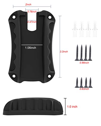 Gun Magnet Mount (2 Pack), 50lbs Rated Fast Draw & Loader Handgun Magnetic Holster, Concealed Firearm Holder Gun Accessories for Most Flat Top Weapon Pistols in Vehicle, Truck, Car, Home, Wall, Desk