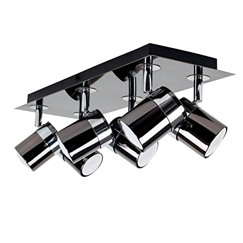 Modern Rectangular 6 Way Adjustable Ceiling Spotlight