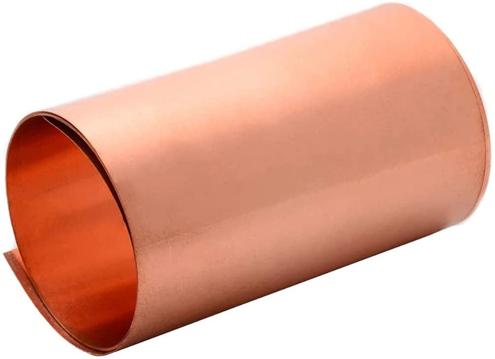 Foglio di Rame 99,9% di Alta purezza Cu Sottile Piastra di Metallo con Foglio 1000x200mm,Thickness: 0.6mm