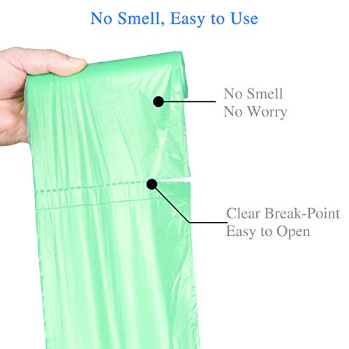 Small Trash Bags Biodegradable Compost Trash Bags Recycling Eco-Friendly Garbage Bags For Office Bathroom Diaper Kitchen Car, Strong Tear & Leak Resistant #TOP5