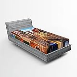 CARACTÉRISTIQUES - Poche tout autour élastique est utile pour couvrir le lit.