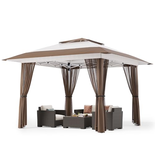 Bealife 13x13 Pop Up Gazebo Tent Mosquito Netting, Outoor