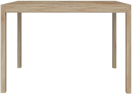 Miniatura 5 de ZEYUAN Dining Table Dining Room Table Mesas De Comedor Kitchen Dining Table 43.3"x27.6"x29.5" Solid Wood Acacia