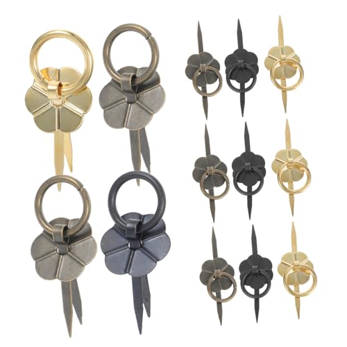 LIFKOME 15個 ミニラウンド引き出し取っ手 アンティーク風アイアン製 キャビネットハンドル 家具リメイク用 キッチン寝室浴室向け クラシッ