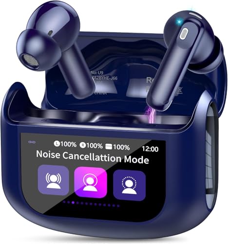 QXUFV U9 Blue Wireless Earbuds - Image 2