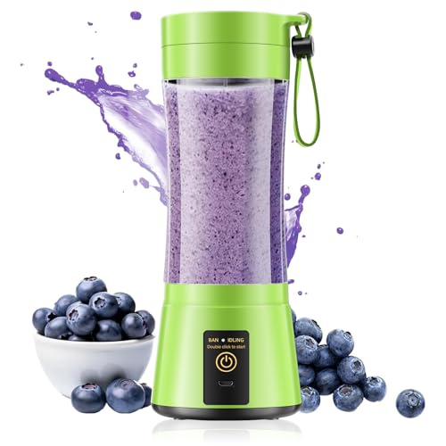 Image of Portable Blender Personal Size Blender - 12 Oz BPA Free Travel Cup Make Smoothies and Shakes, Cordless, Lightweight Suit in Travel /Gym /Office