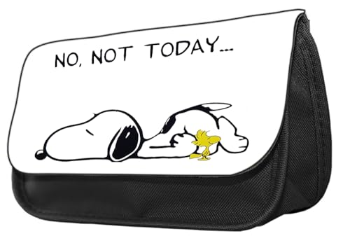 No Not Today Peanut Dog Birthday, Christmas, Secret Santa Stocking Filler Pencil Case. Make up case, Back to School Gift.