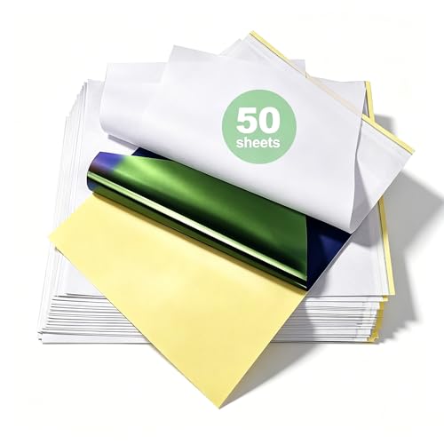 Tattoo Transfer Paper Rayyl 50 Sheets Tattoo Stencil Paper A4 Sizes 4 Layers Temporary Tattoo Paper for Printer