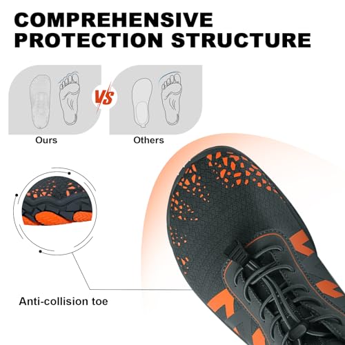Image of Hike Barefoot Shoes for Men and Women, Professional Water Shoes, Barefoot Hiking Shoes for Travel, Wide Toe Box, Non-Slip, Breathable, No Dropping