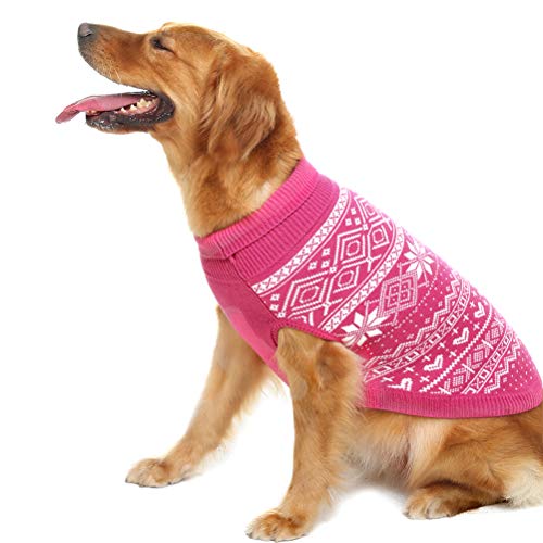 Dog Sweater Argyle - Warm Sweater Winter Clothes Puppy Soft Coat, Ugly Dog Sweater For Small Medium And Large Dogs, Pet Clothing Boy Girl #TOP5