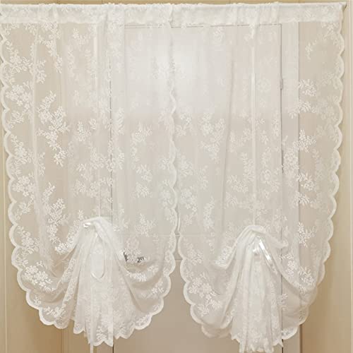 Cenefa de cortina transparente para pasillos y ventanas cortas 4