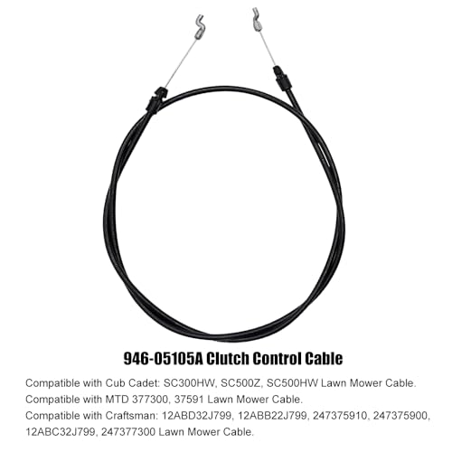 Câble 946-05105A commande embrayage tondeuse Troy-Bilt MTD Craftsman - 4