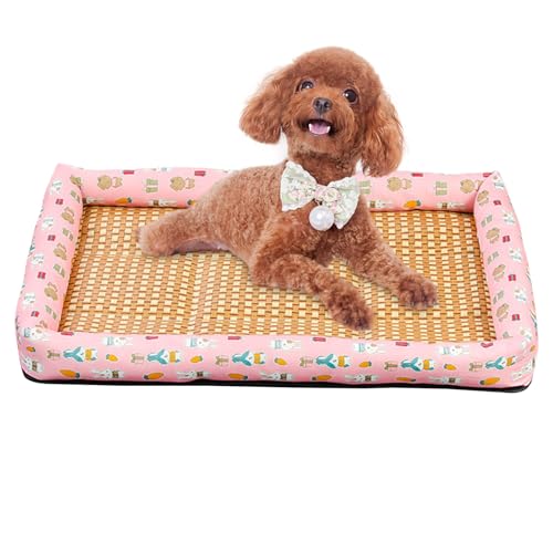 Baoqifong Cuccia Rinfrescante Per Cani - Cuccia per Cani Resistente al Caldo,Antigraffio Lavabile per Casa Interno Esterno Relax Sonno e Gioco