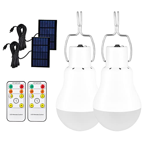 Solar Powered LED Shed Light Bulb, Portable...