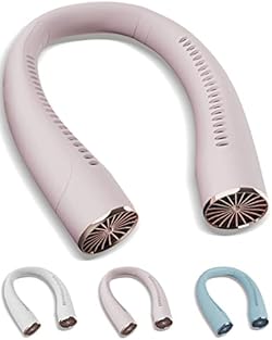 KENSUKA Nackenventilator NF3, Tragbarer Halsventilator mit 4000mAh USB wiederaufladbarem Akku, 3-Geschwindigke