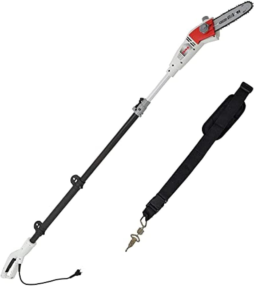 IKRA pilarka łańcuchowa teleskopowa elektryczny IEAS 750 Długość cięcia 185 mm 750 W Wysokość robocza 4 m z lekkim paskiem na ramię & Łańcuch do piły łańcuchowej 30019830 (No. 40) piła łańcuchowa
