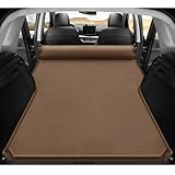 2025 新型 車中泊 マット アウトランダー PHEV Outlander 3代目 GN0W型に適用 スエード生地 自動膨張車中泊 ベッド 車中泊 ベッド エアーマット 後部座席 折畳み式 便利グッズ キャンプ用品 収納袋付き brown