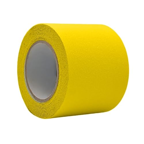 WOD Heavy Duty Anti Slip Tape Yellow - 3 inch x 60 ft. Non Skid Treads Weather Proof Indoor/Outdoor Traction Tape for No Slip Stairs ASTC32