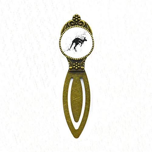 Marque-page kangourou mexicain rétro noir et blanc pour le bureau