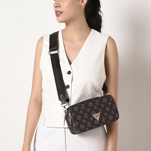Image of Lavie Signature Women's Canyon Colourblock Cross Body Sling Bag | Stylish Shoulder Bag | Ladies Purse Handbag | Gift for Women
