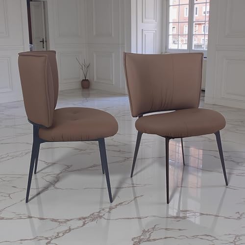 Image of The Attic Grayson Curve 6 Seater Dining Set,Light Brown,Titanium & Cream,160Cms