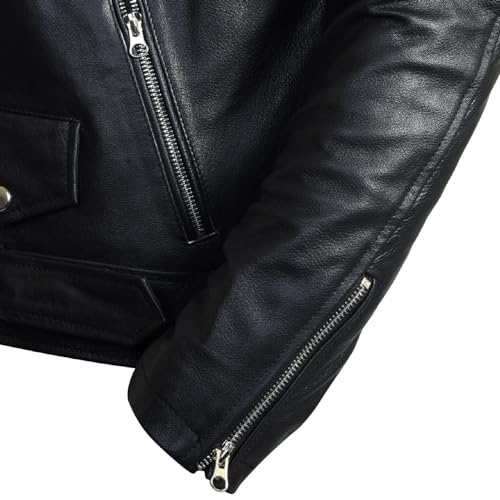 Body Guard Genuine Leather Jacket Black - Image 3