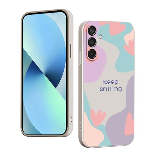WOKEZ Silikonskal för Samsung Galaxy M55 5G – Blommigt mönster