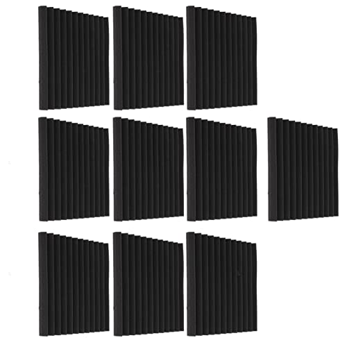 Paneles acústicos absorbentes de sonido de algodón con ranura triangular gris, retardante de llama, para estudio de grabación, sala de tambores, oficina miniatura 4
