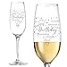 Graviertes personalisiertes Sektglas "Happy Birthday" als Geschenk zum Geburtstag mit lieben Worten in Herzform - Andere Gl&auml;ser gravieren & personalisiert mit Gravur Namen in unserem Shop