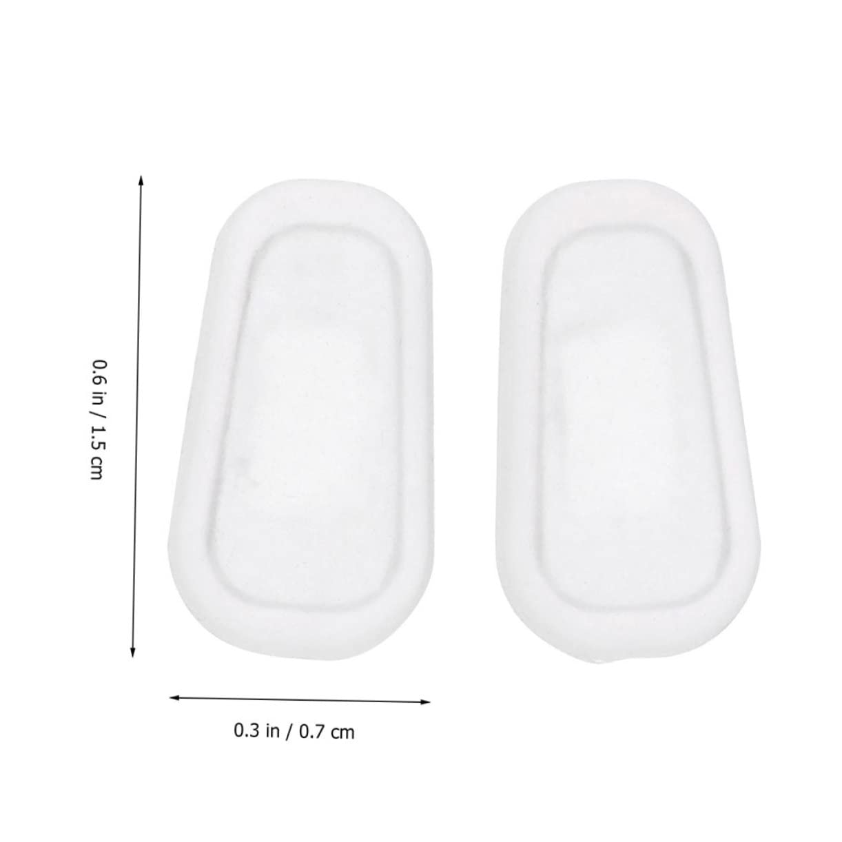 Healvian 5 Set Di Cuscinetti Nasali in Silicone Per Occhiali Comodi E Delicati - Cuscinetti Di Ricambio Per Occhiali 25 Paia * 5