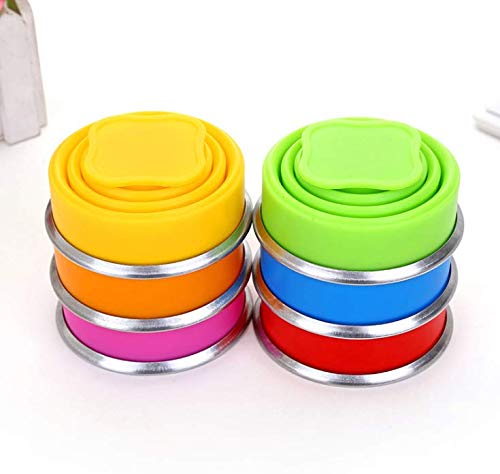 Jqyxss 2 Pcs Silicone Collapsible Travel Cup Expandable Camping Cup With Lids,Reusable Mug For Camping, Hiking, Travel #TOP3