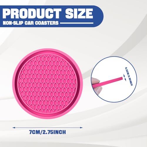 Portavasos para auto de silicona antideslizante 2.75 pulg miniatura 2